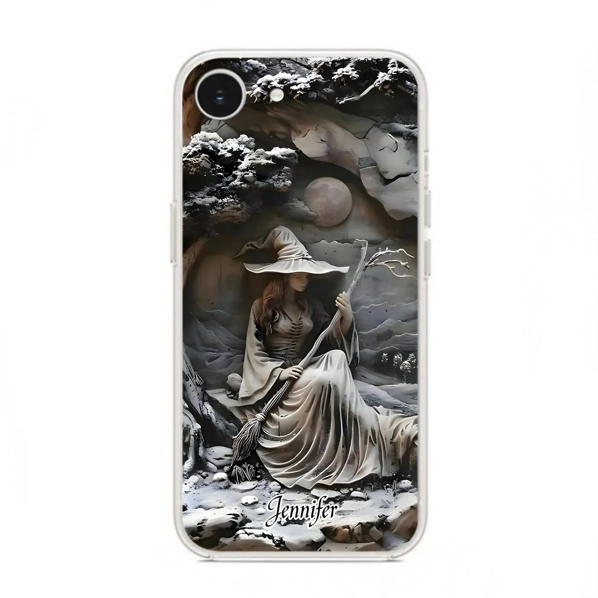 Custom Personalized Witch Phone Case - Halloween/ Birthday Gift Idea For Yourself, Witch Lovers - Case For iPhone/ Samsung