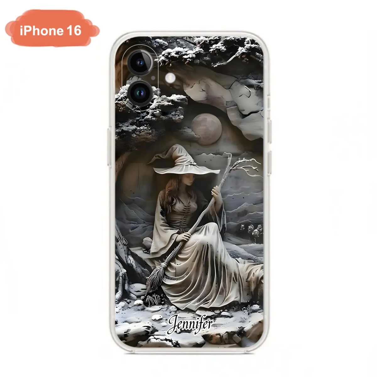 Custom Personalized Witch Phone Case - Halloween/ Birthday Gift Idea For Yourself, Witch Lovers - Case For iPhone/ Samsung
