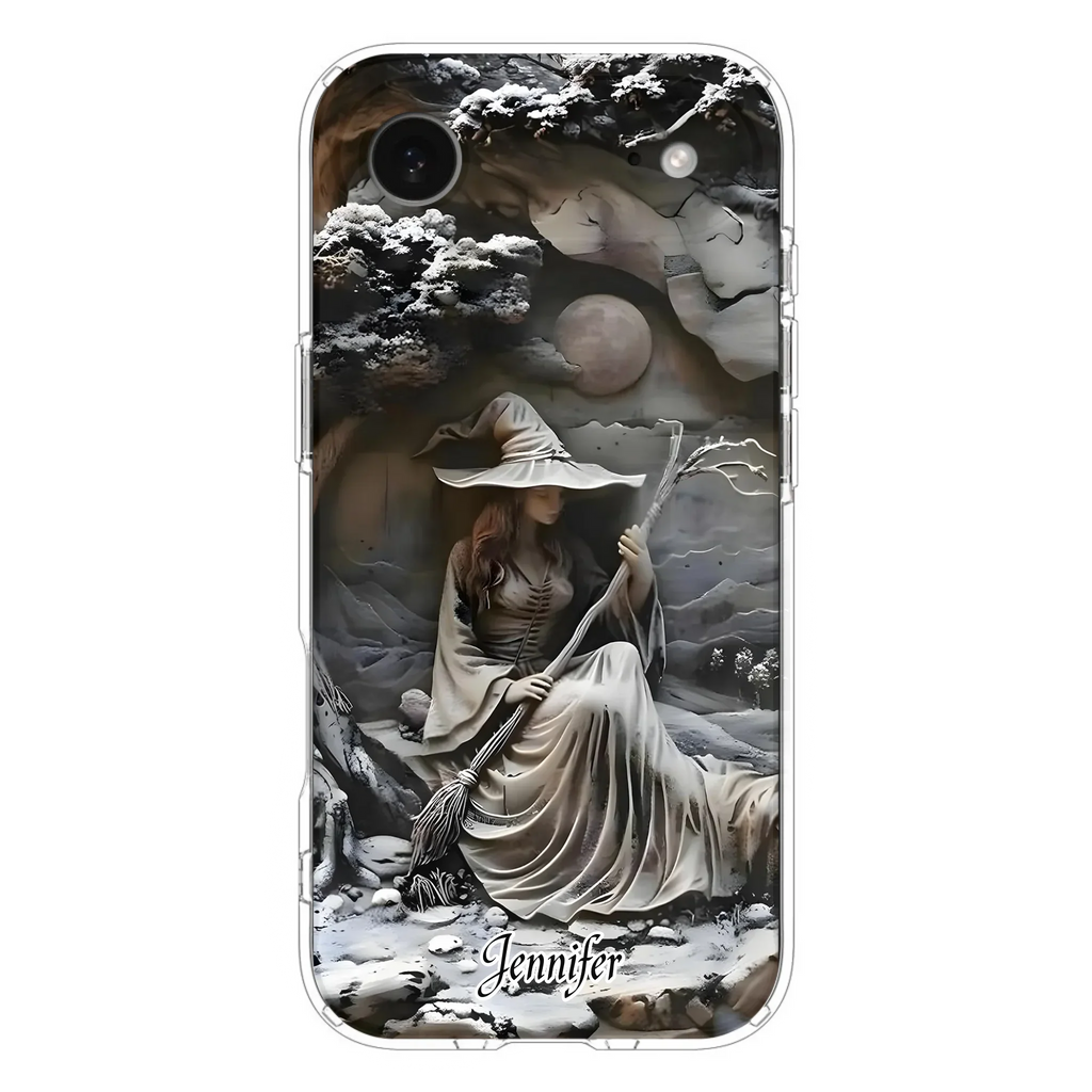 Custom Personalized Witch Phone Case - Halloween/ Birthday Gift Idea For Yourself, Witch Lovers - Case For iPhone/ Samsung