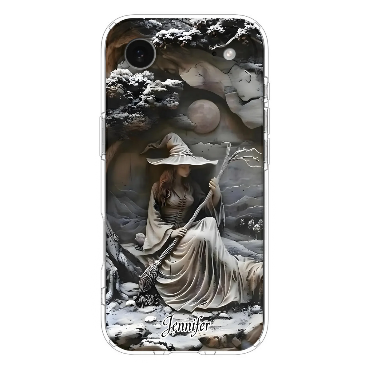 Custom Personalized Witch Phone Case - Halloween/ Birthday Gift Idea For Yourself, Witch Lovers - Case For iPhone/ Samsung