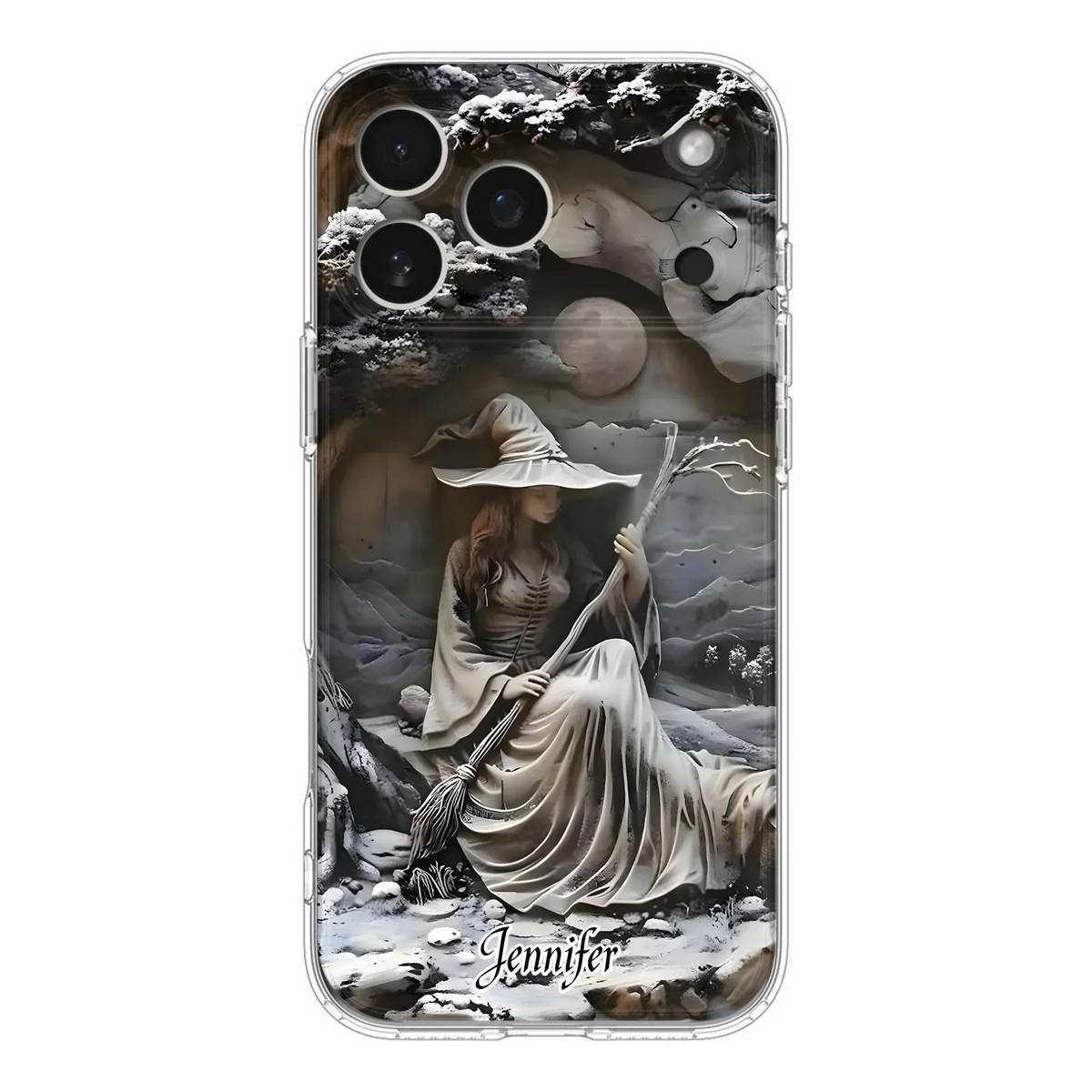 Custom Personalized Witch Phone Case - Halloween/ Birthday Gift Idea For Yourself, Witch Lovers - Case For iPhone/ Samsung