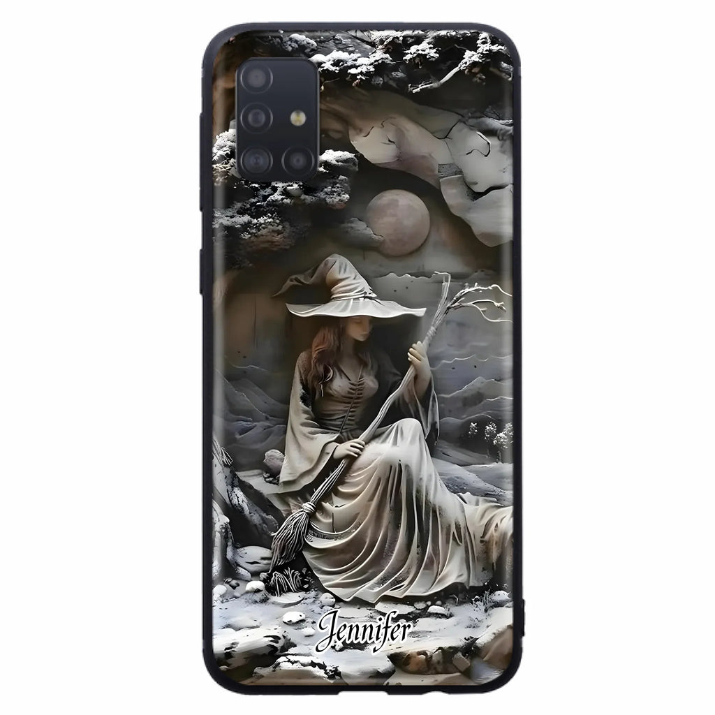 Custom Personalized Witch Phone Case - Halloween/ Birthday Gift Idea For Yourself, Witch Lovers - Case For iPhone/ Samsung