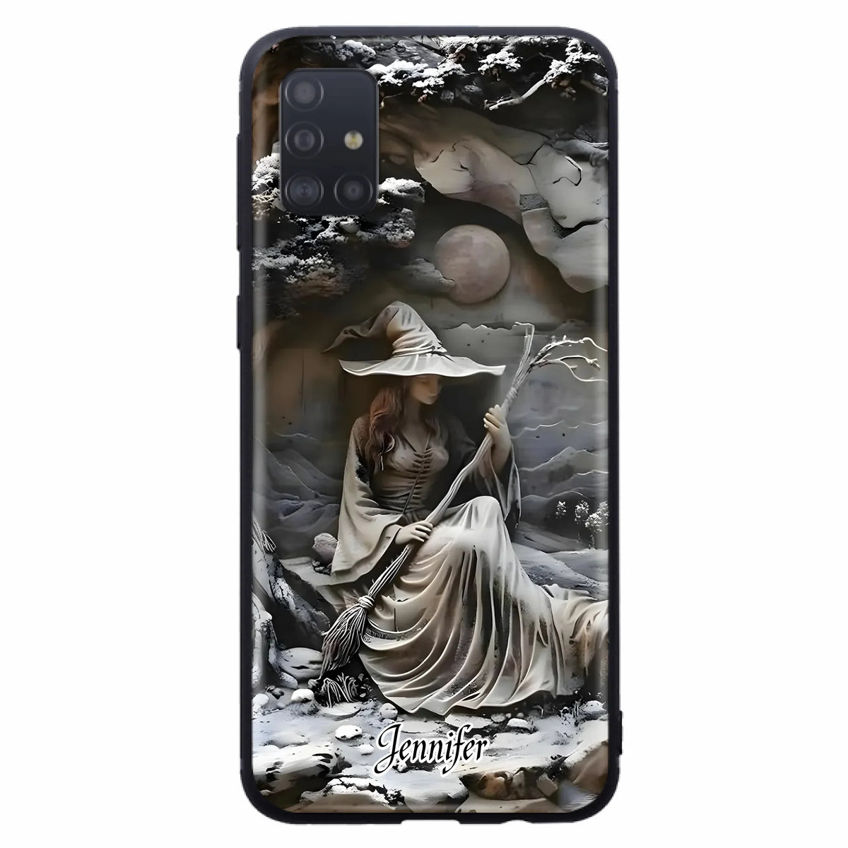 Custom Personalized Witch Phone Case - Halloween/ Birthday Gift Idea For Yourself, Witch Lovers - Case For iPhone/ Samsung