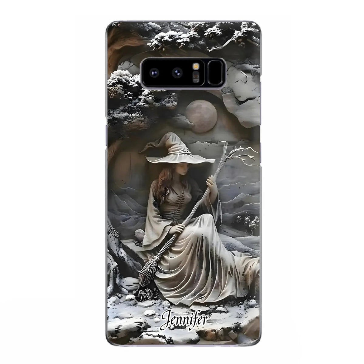 Custom Personalized Witch Phone Case - Halloween/ Birthday Gift Idea For Yourself, Witch Lovers - Case For iPhone/ Samsung