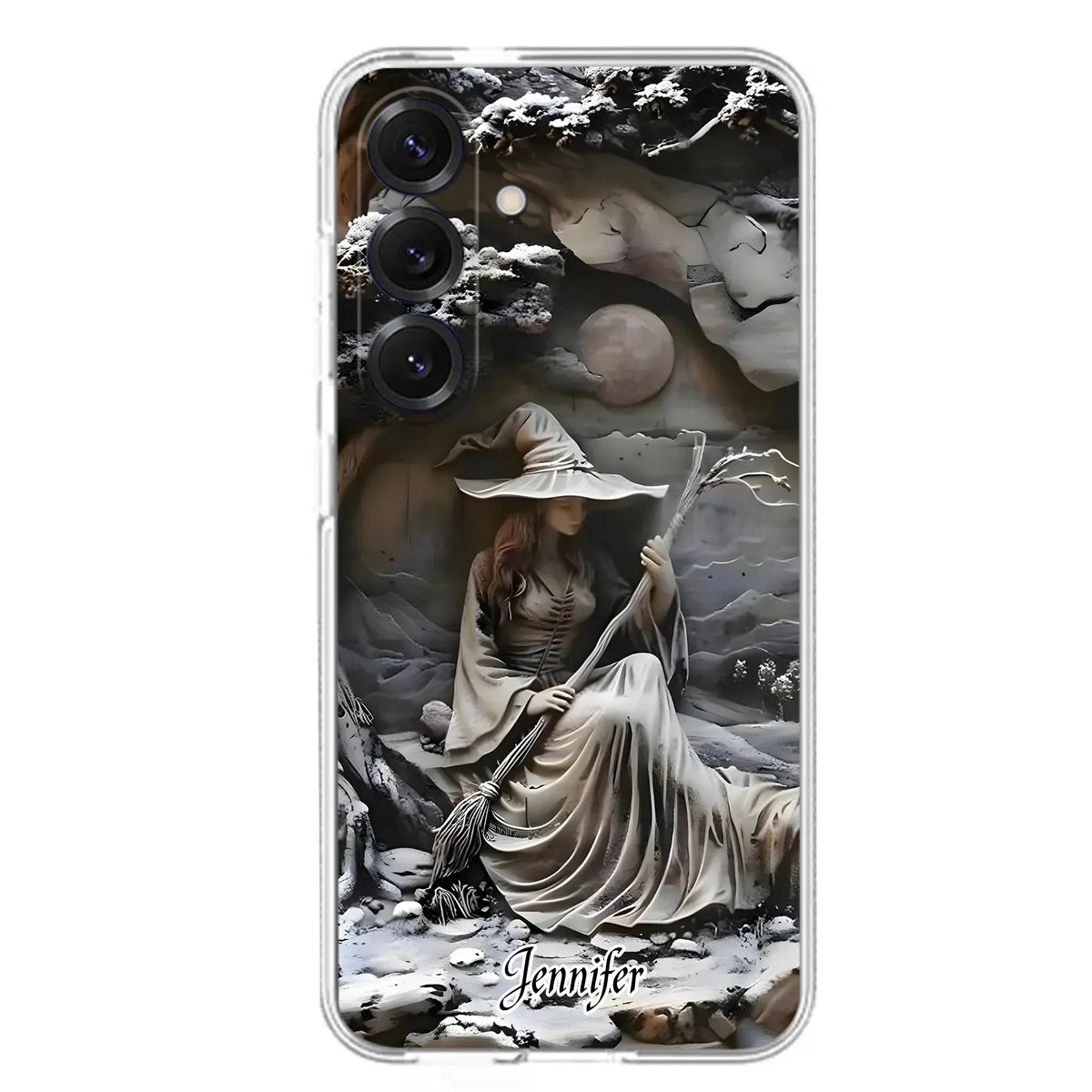 Custom Personalized Witch Phone Case - Halloween/ Birthday Gift Idea For Yourself, Witch Lovers - Case For iPhone/ Samsung