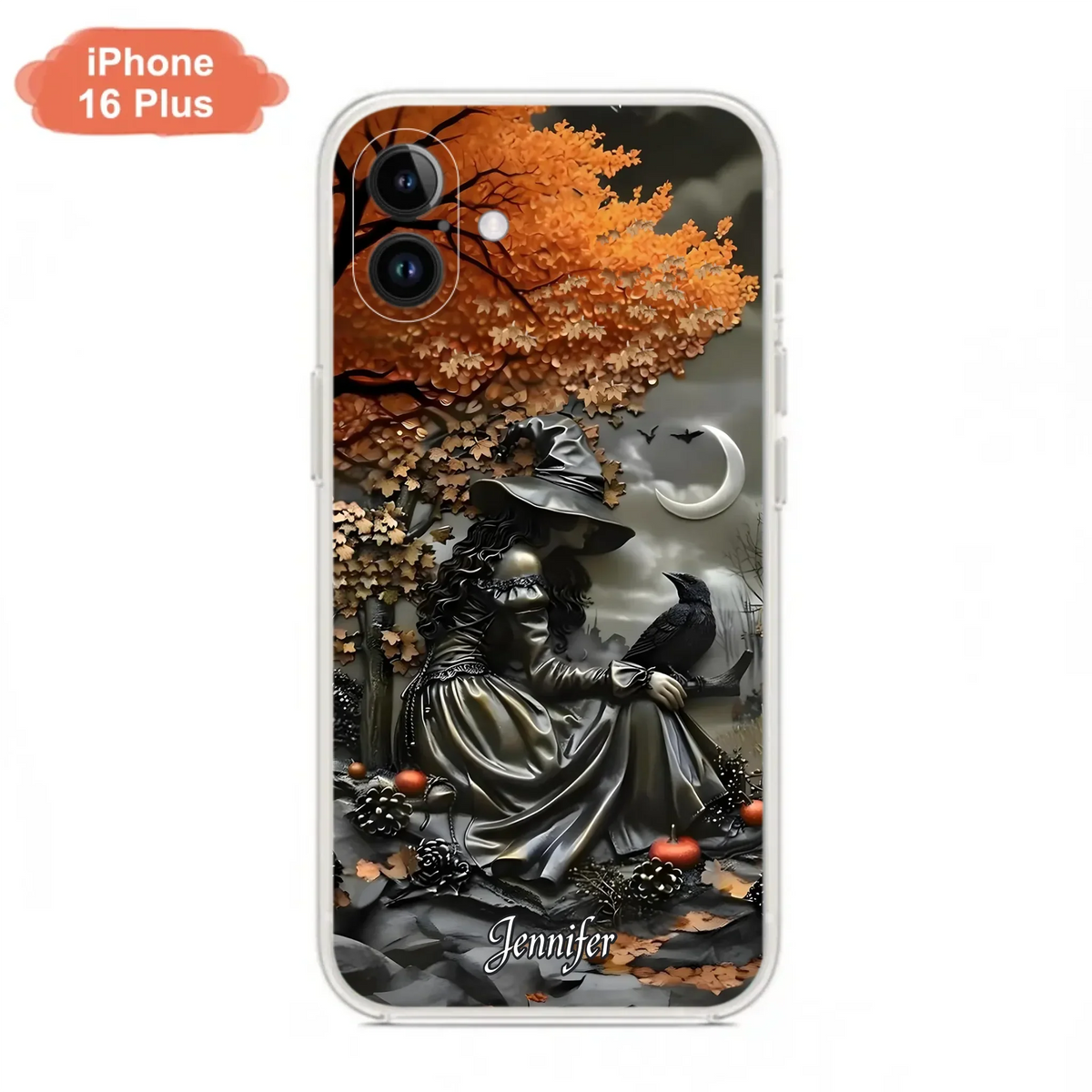 Custom Personalized Witch Phone Case - Halloween/ Birthday Gift Idea For Yourself, Women, Witch Lovers - Case For iPhone/ Samsung
