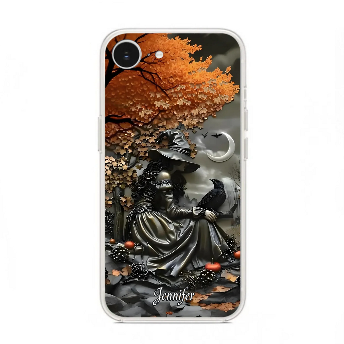 Custom Personalized Witch Phone Case - Halloween/ Birthday Gift Idea For Yourself, Women, Witch Lovers - Case For iPhone/ Samsung