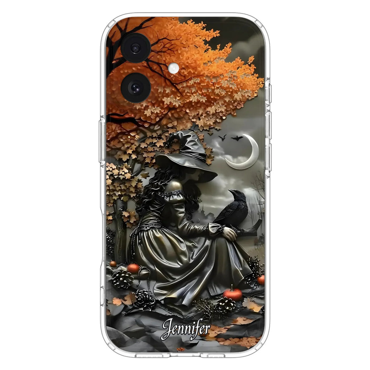 Custom Personalized Witch Phone Case - Halloween/ Birthday Gift Idea For Yourself, Women, Witch Lovers - Case For iPhone/ Samsung