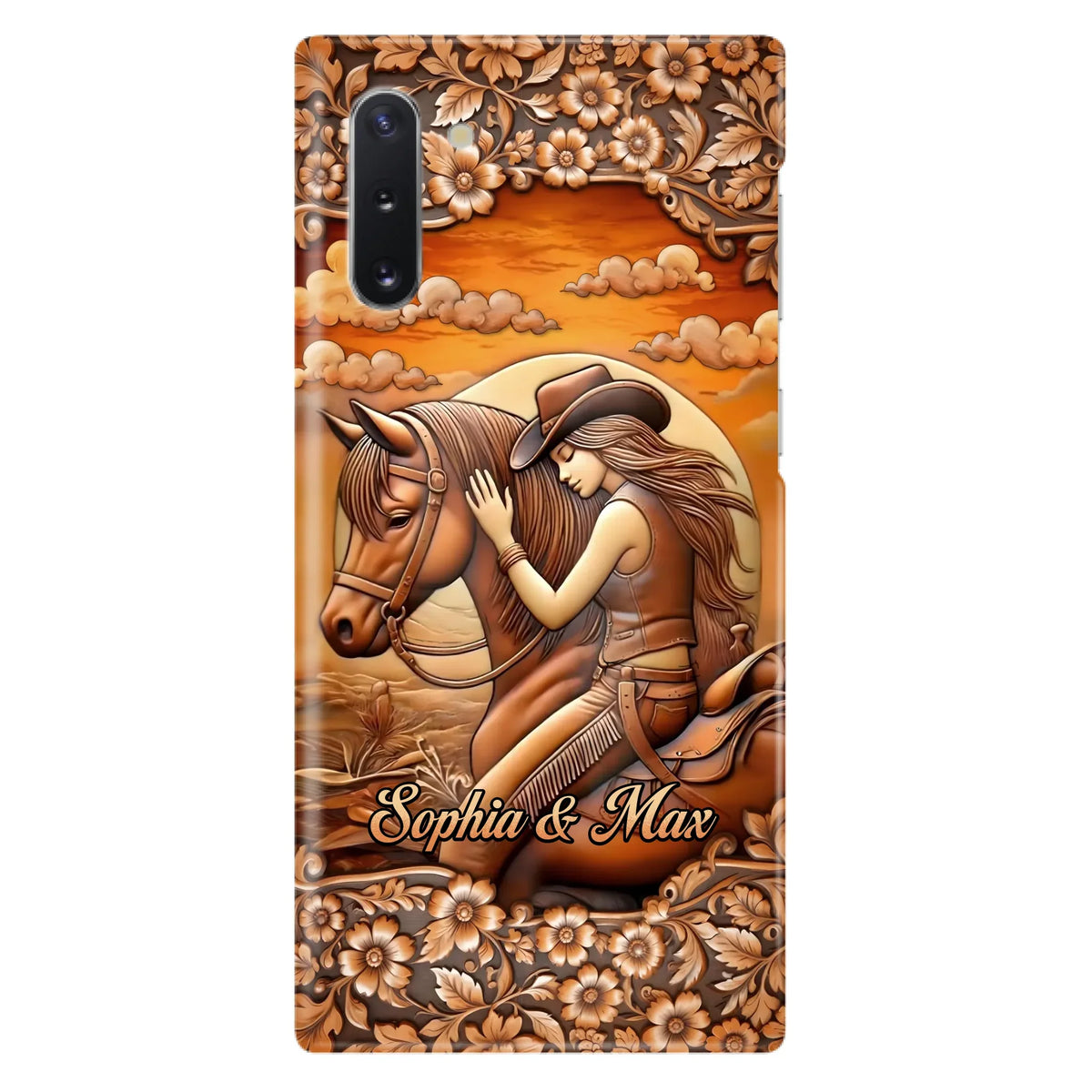 Custom Personalized Horse Girl Phone Case - Gift Idea For Horse Lover - Case For iPhone/ Samsung