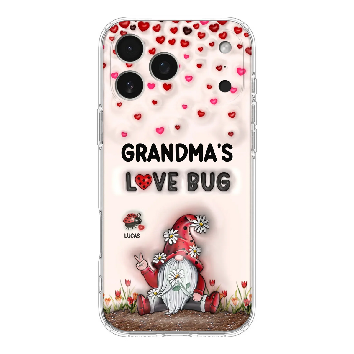 Custom Personalized Grandma's Love Bugs Phone Case - Upto 12 Kids - Mother's Day Gift Idea for Grandma/ Mom - Case for iPhone/ Samsung