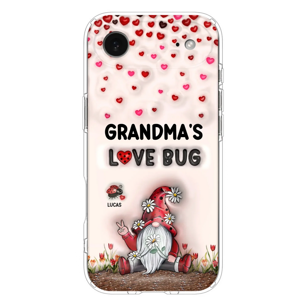 Custom Personalized Grandma's Love Bugs Phone Case - Upto 12 Kids - Mother's Day Gift Idea for Grandma/ Mom - Case for iPhone/ Samsung