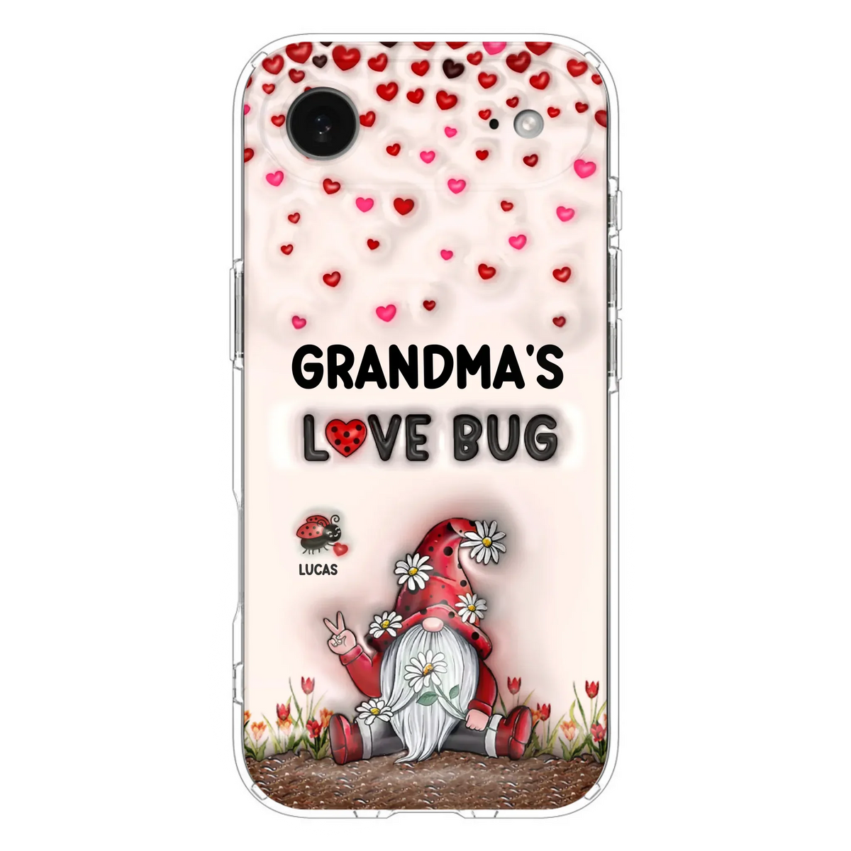 Custom Personalized Grandma's Love Bugs Phone Case - Upto 12 Kids - Mother's Day Gift Idea for Grandma/ Mom - Case for iPhone/ Samsung