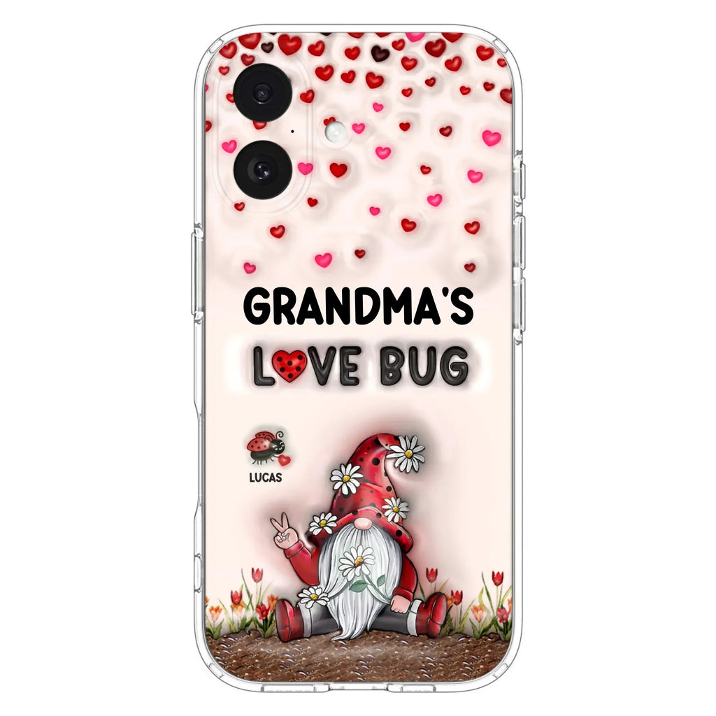 Custom Personalized Grandma's Love Bugs Phone Case - Upto 12 Kids - Mother's Day Gift Idea for Grandma/ Mom - Case for iPhone/ Samsung