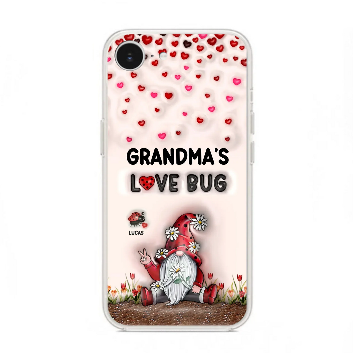 Custom Personalized Grandma's Love Bugs Phone Case - Upto 12 Kids - Mother's Day Gift Idea for Grandma/ Mom - Case for iPhone/ Samsung