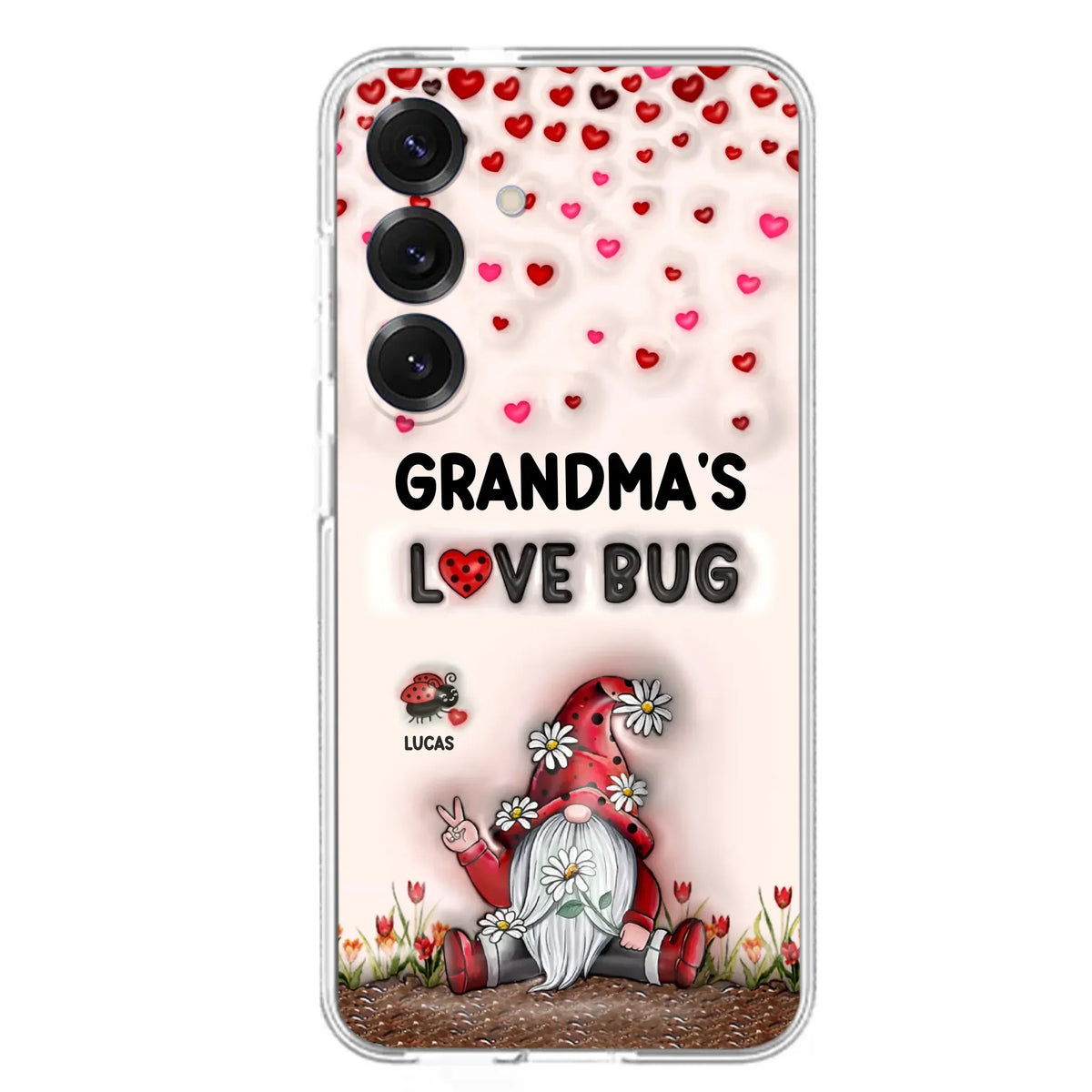 Custom Personalized Grandma's Love Bugs Phone Case - Upto 12 Kids - Mother's Day Gift Idea for Grandma/ Mom - Case for iPhone/ Samsung
