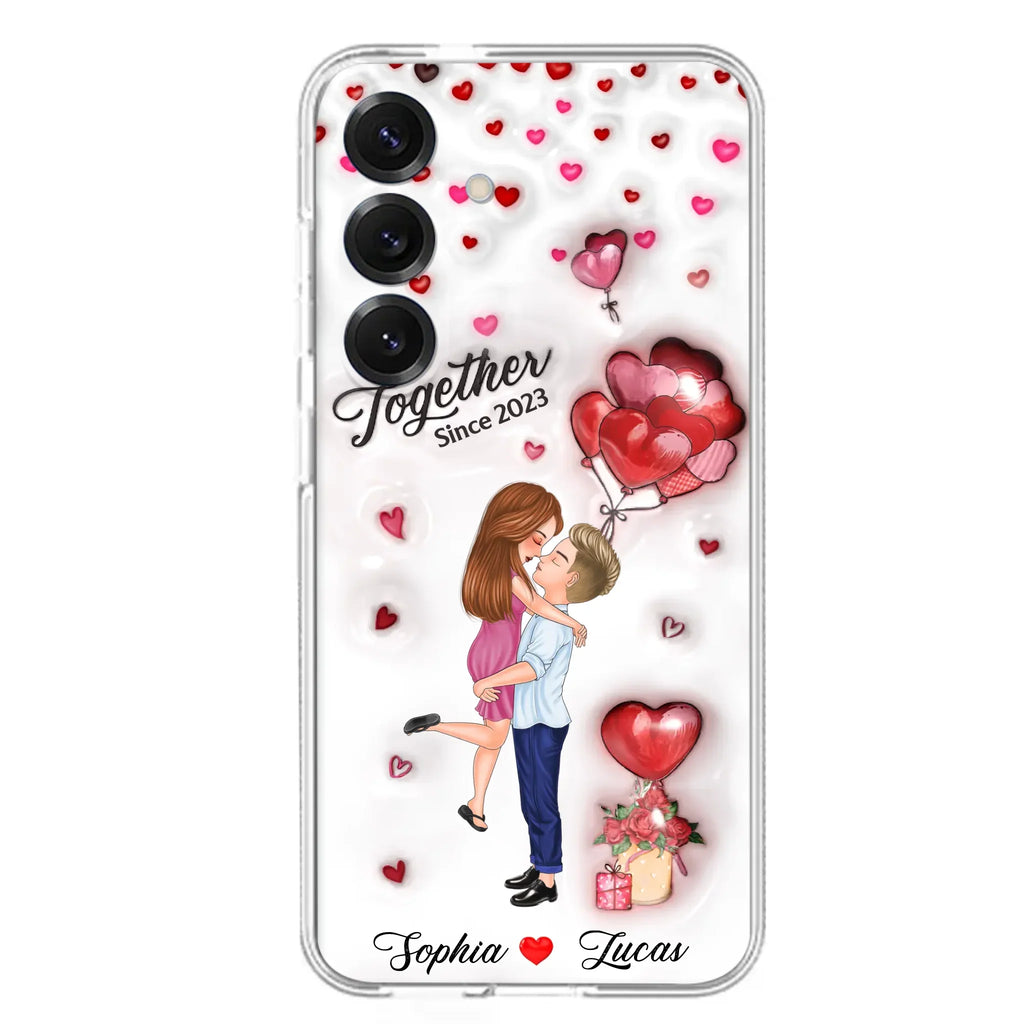 Custom Personalized Couple 3D Phone Case - Gift Idea For Couple - Case For iPhone/ Samsung - Together Since