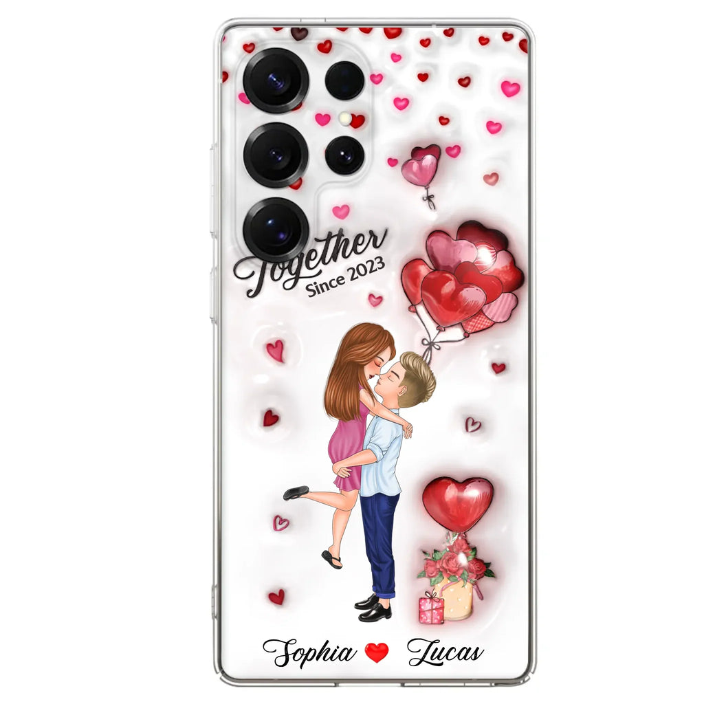 Custom Personalized Couple 3D Phone Case - Gift Idea For Couple - Case For iPhone/ Samsung - Together Since