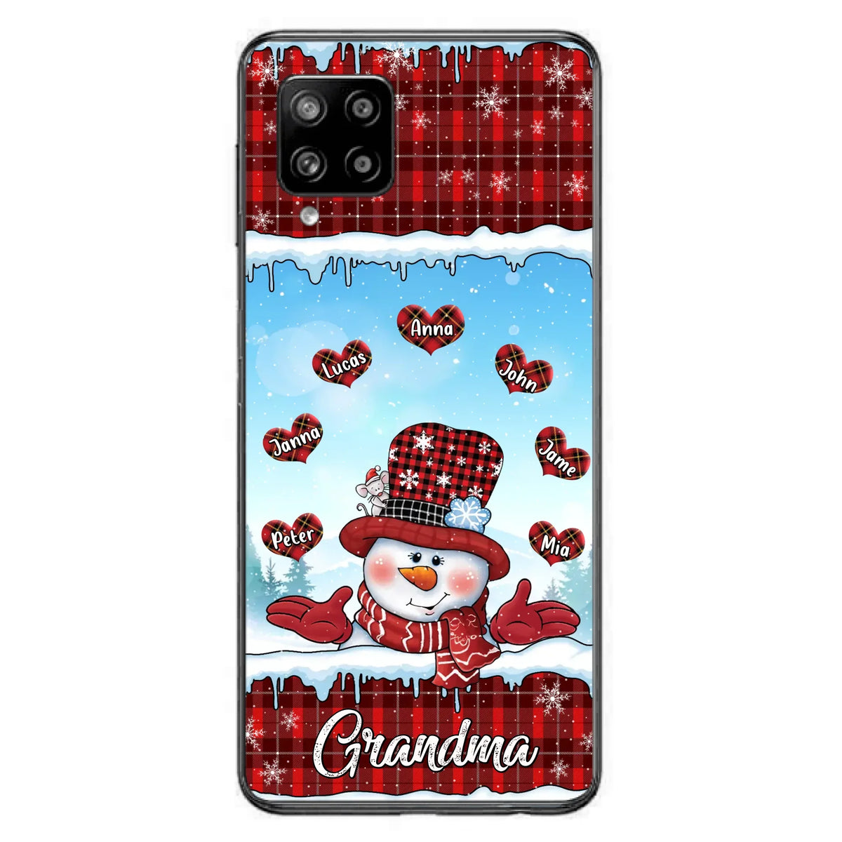 Custom Personalized Grandma Children Phone Case - Christmas Gift For Grandma/ Mom - Upto 7 Kids - Case For iPhone/ Samsung