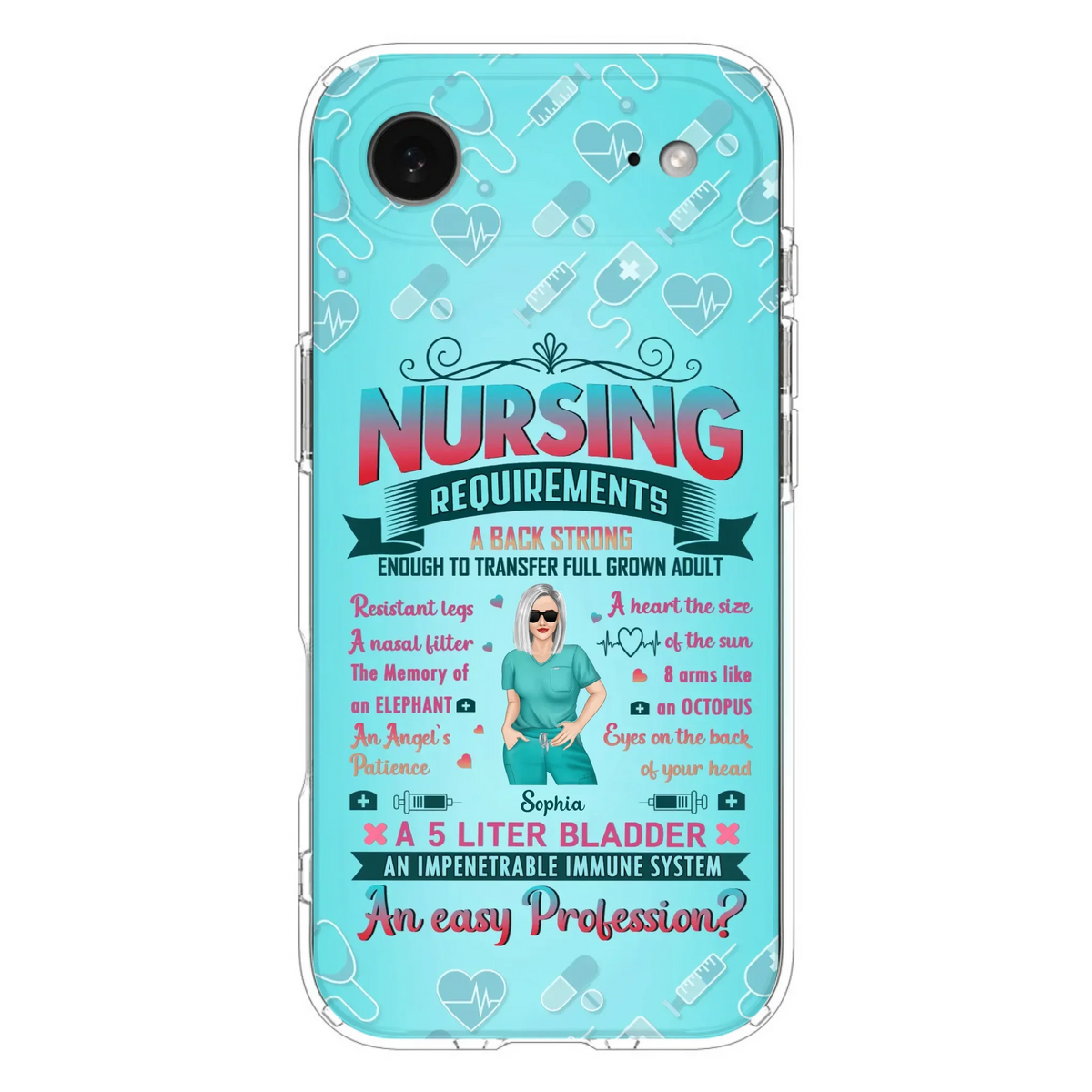 Custom Personalized Nurse Phone Case For iPhone/ Samsung - Nurse/ Birthday Gift Idea - Nursing Requirements