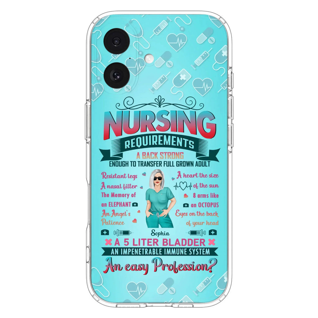Custom Personalized Nurse Phone Case For iPhone/ Samsung - Nurse/ Birthday Gift Idea - Nursing Requirements