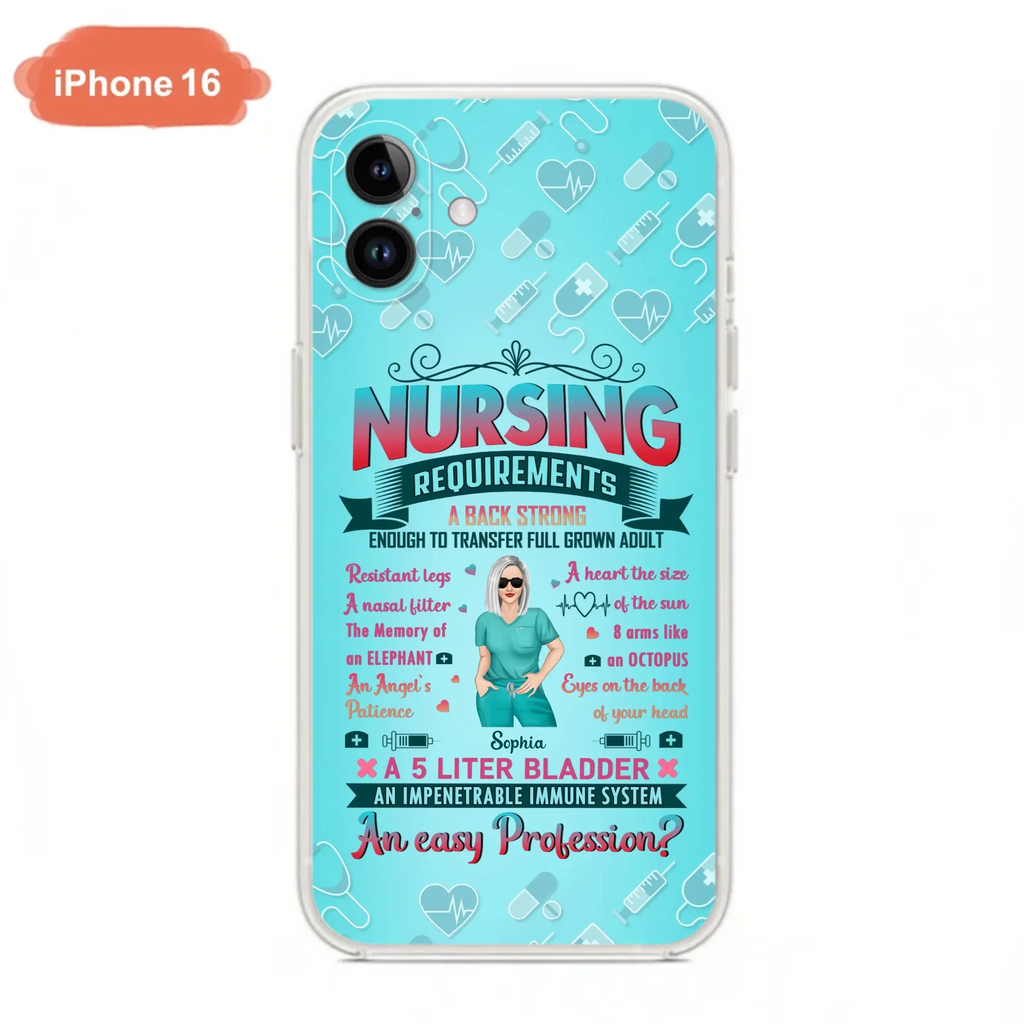 Custom Personalized Nurse Phone Case For iPhone/ Samsung - Nurse/ Birthday Gift Idea - Nursing Requirements