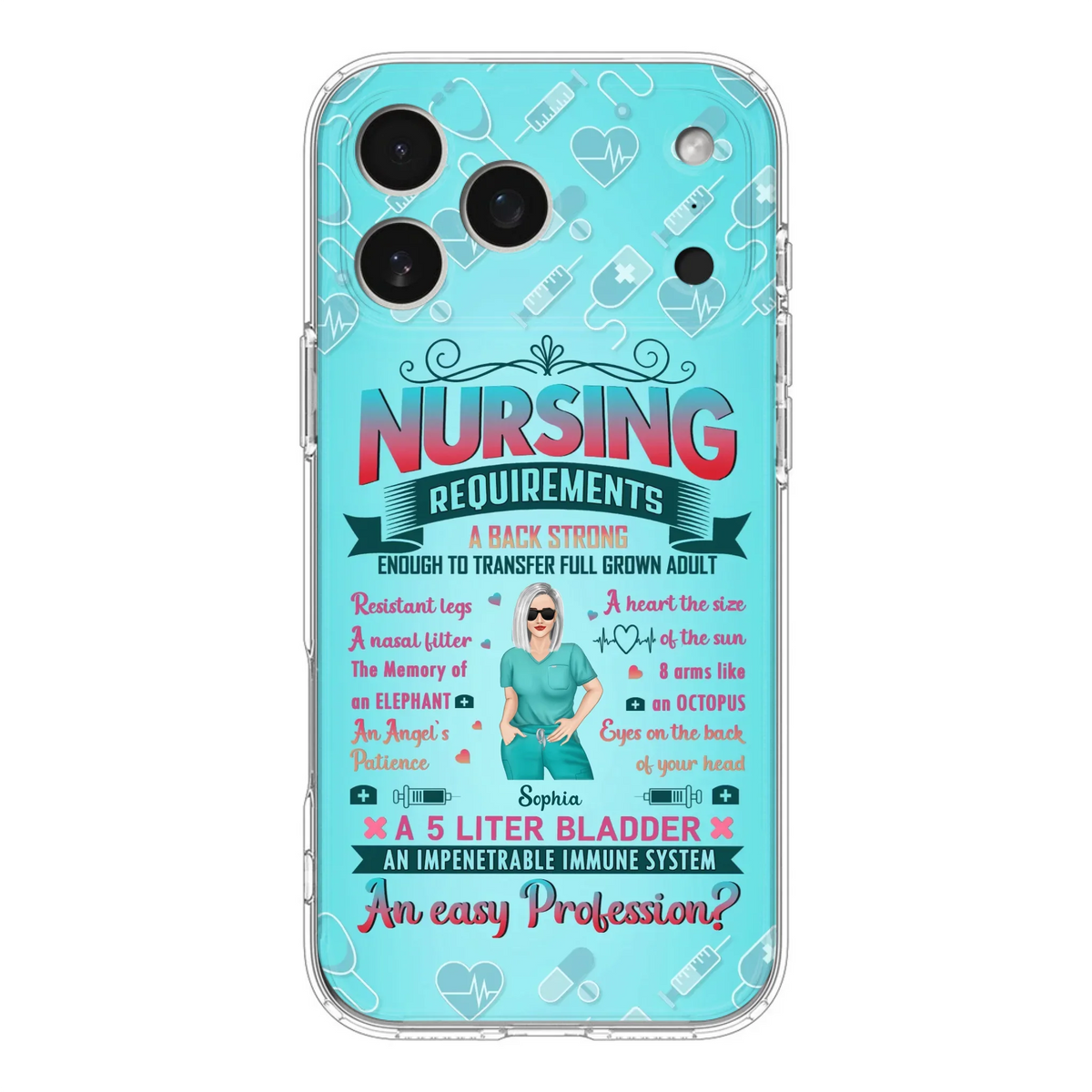 Custom Personalized Nurse Phone Case For iPhone/ Samsung - Nurse/ Birthday Gift Idea - Nursing Requirements