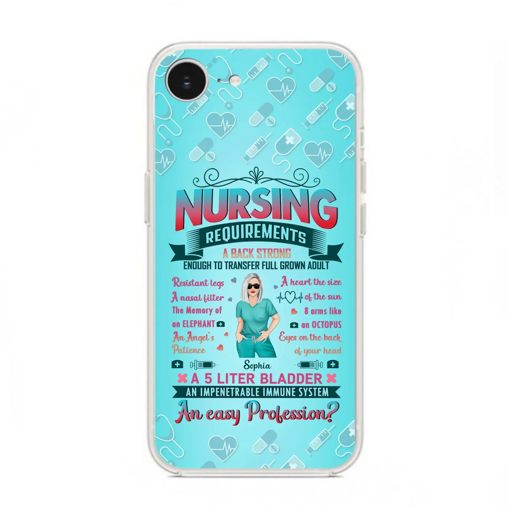 Custom Personalized Nurse Phone Case For iPhone/ Samsung - Nurse/ Birthday Gift Idea - Nursing Requirements