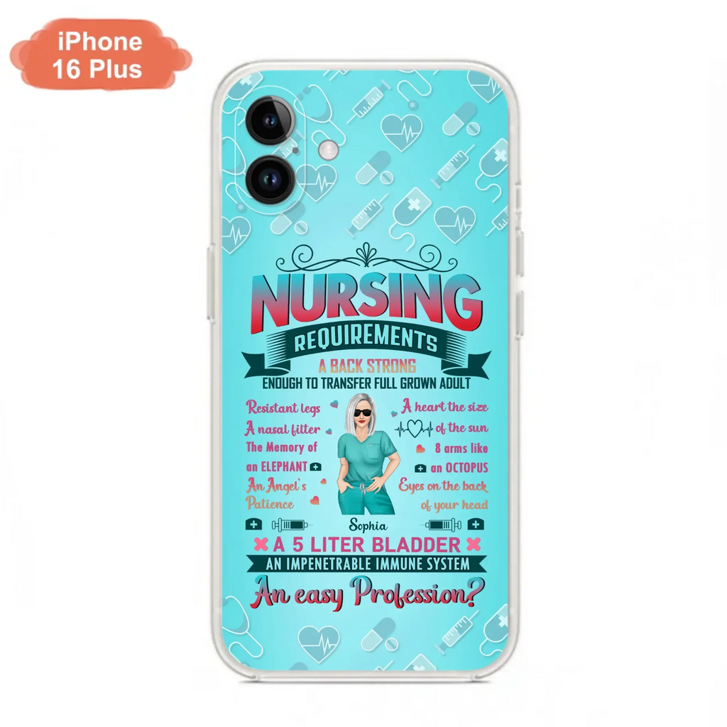 Custom Personalized Nurse Phone Case For iPhone/ Samsung - Nurse/ Birthday Gift Idea - Nursing Requirements