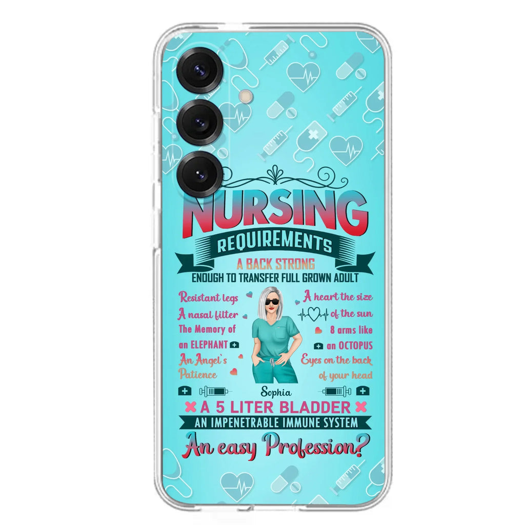 Custom Personalized Nurse Phone Case For iPhone/ Samsung - Nurse/ Birthday Gift Idea - Nursing Requirements