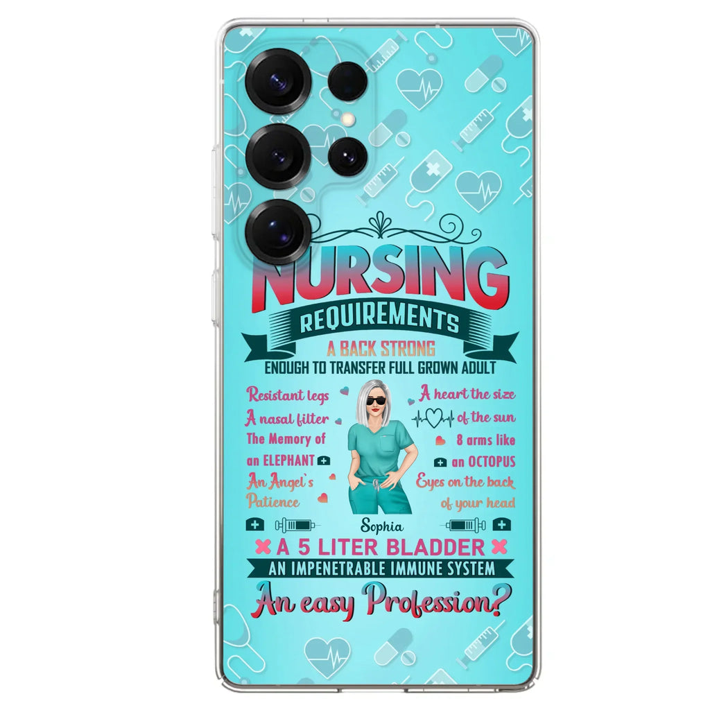 Custom Personalized Nurse Phone Case For iPhone/ Samsung - Nurse/ Birthday Gift Idea - Nursing Requirements