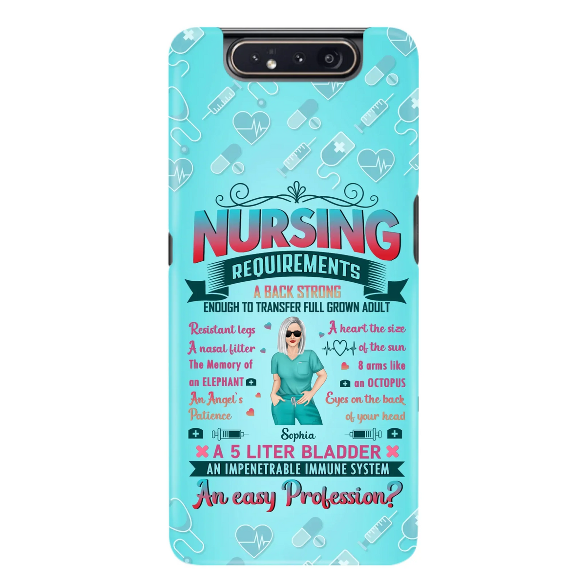 Custom Personalized Nurse Phone Case For iPhone/ Samsung - Nurse/ Birthday Gift Idea - Nursing Requirements