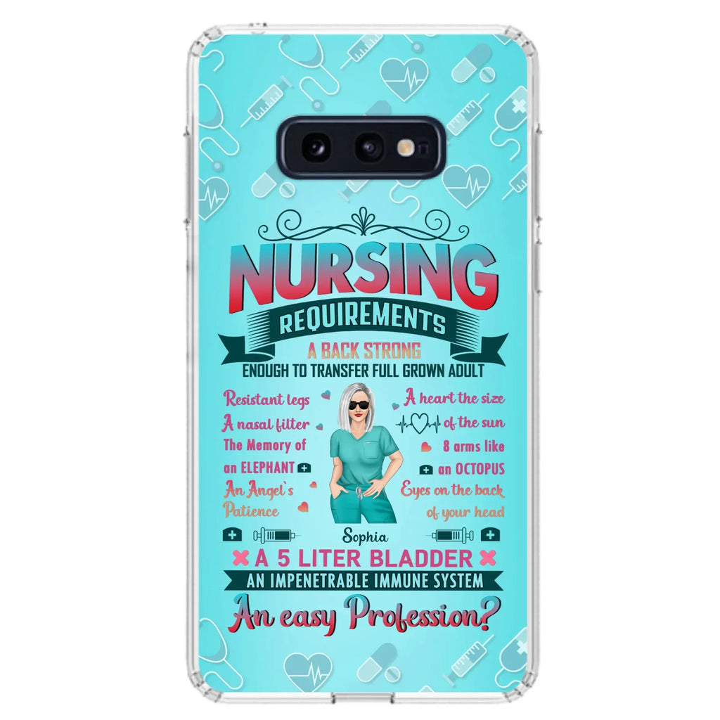 Custom Personalized Nurse Phone Case For iPhone/ Samsung - Nurse/ Birthday Gift Idea - Nursing Requirements
