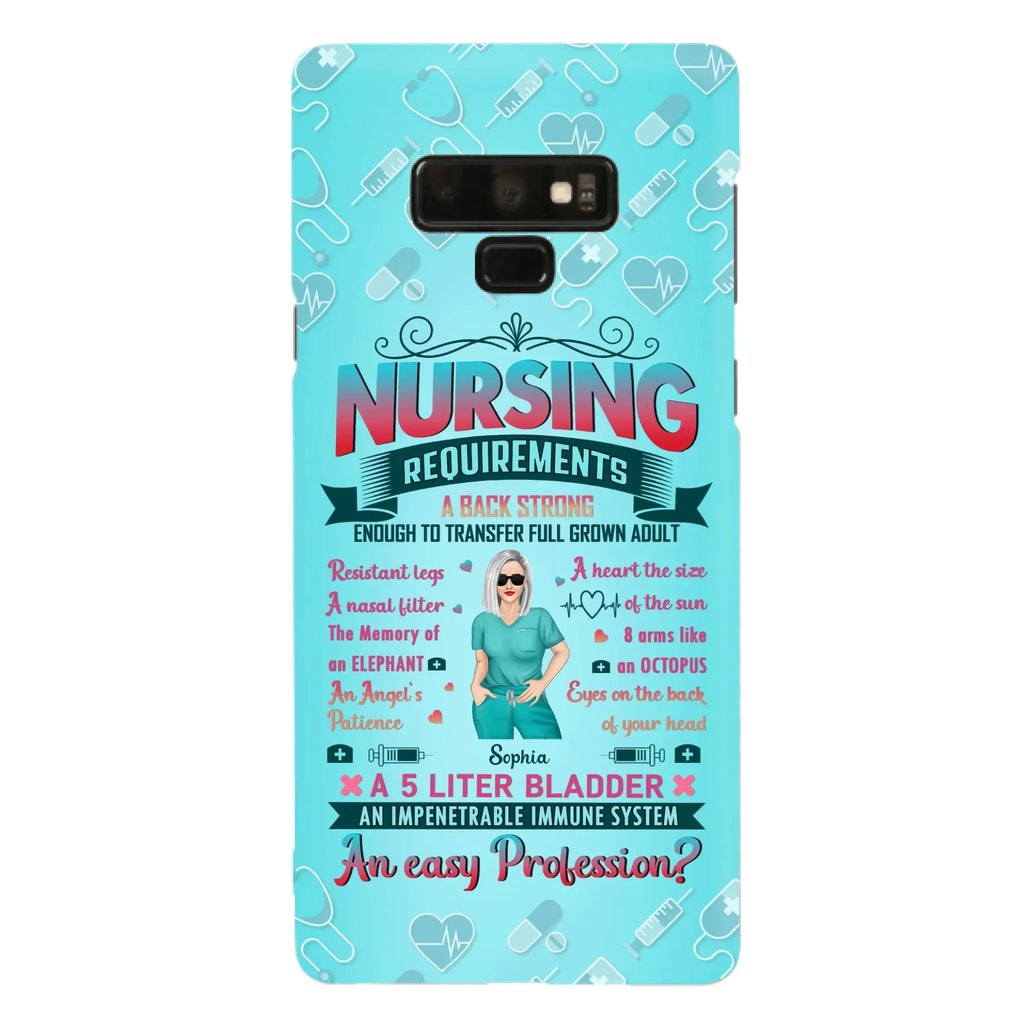 Custom Personalized Nurse Phone Case For iPhone/ Samsung - Nurse/ Birthday Gift Idea - Nursing Requirements