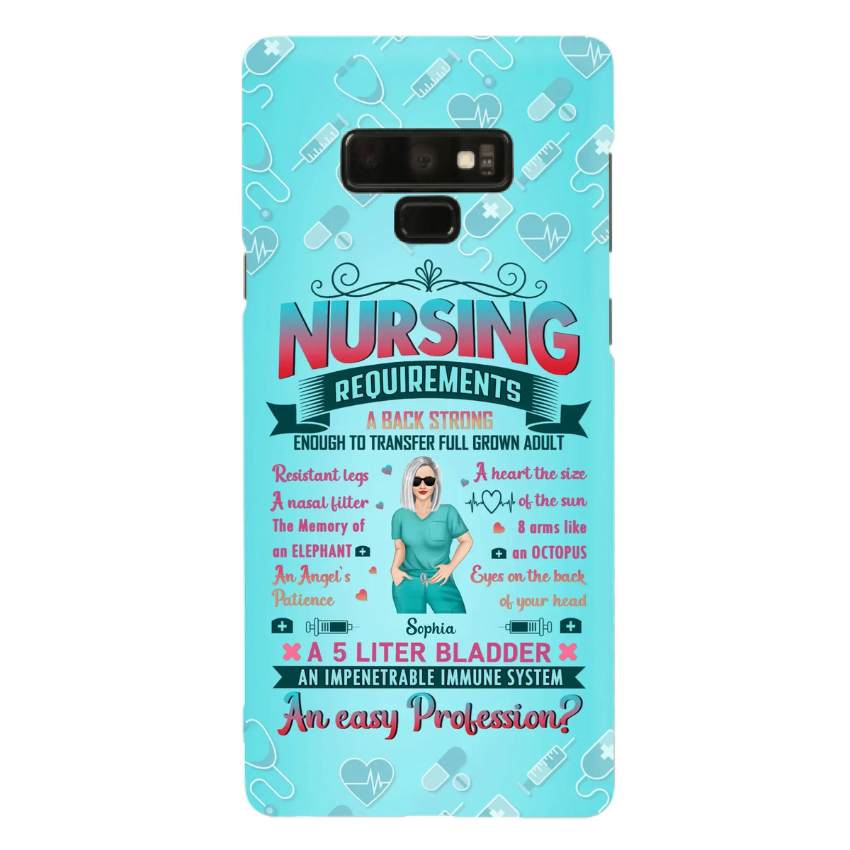 Custom Personalized Nurse Phone Case For iPhone/ Samsung - Nurse/ Birthday Gift Idea - Nursing Requirements