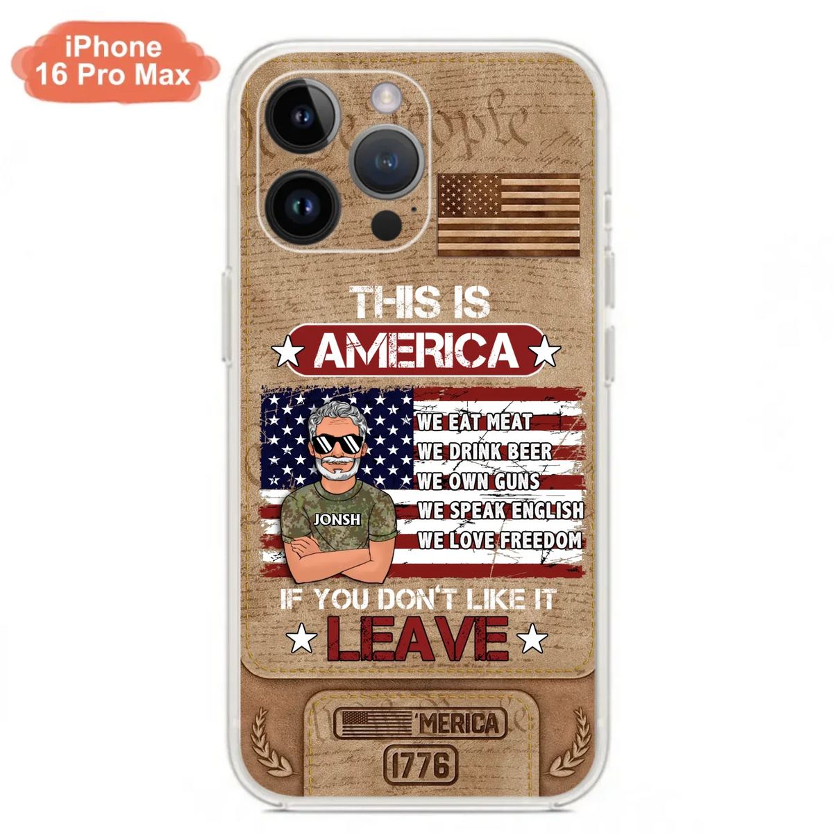 Custom Personalized Veteran Phone Case - Gift Idea For Veteran/ Daughter - This Is America - Case For iPhone/ Samsung
