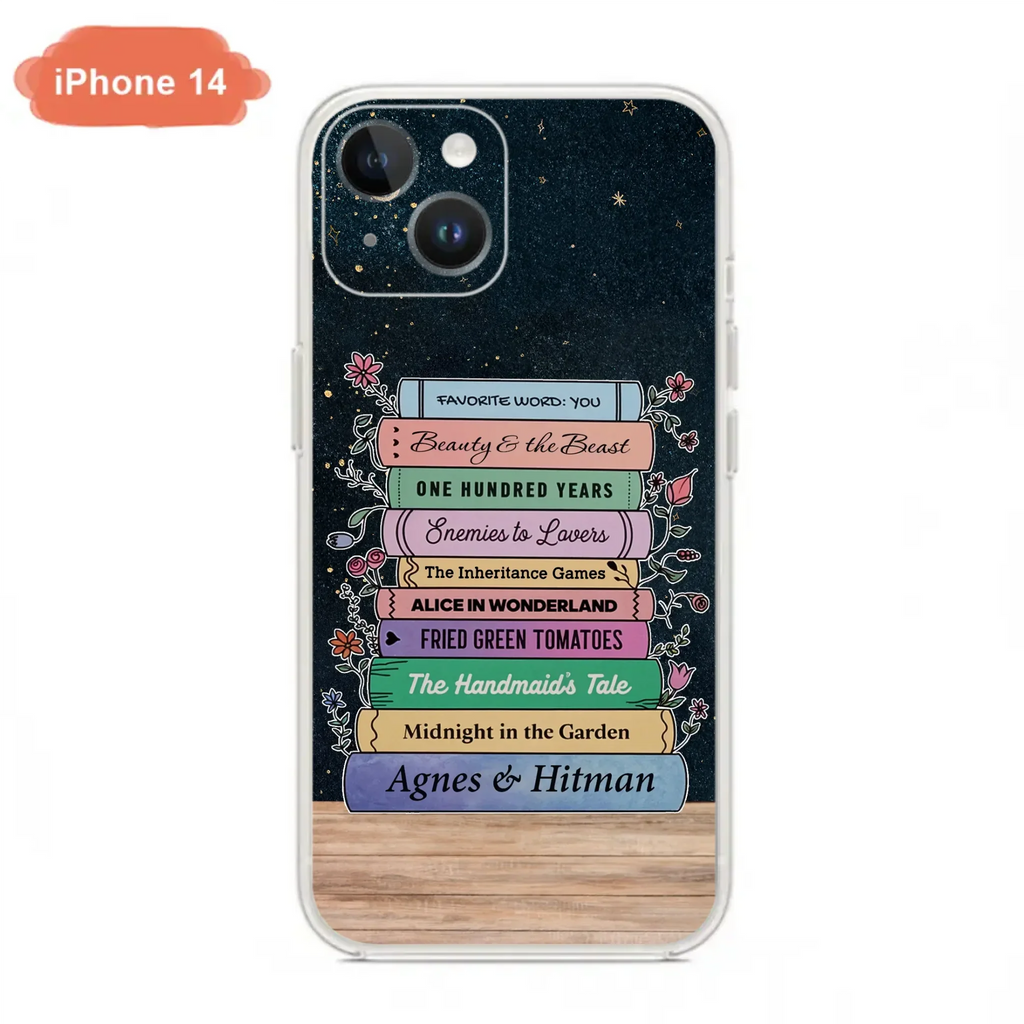 Custom Personalized Reading Book Phone Case For iPhone/ Samsung - Gift Idea For Reading Lover/ Birthday