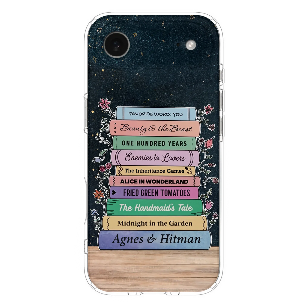 Custom Personalized Reading Book Phone Case For iPhone/ Samsung - Gift Idea For Reading Lover/ Birthday