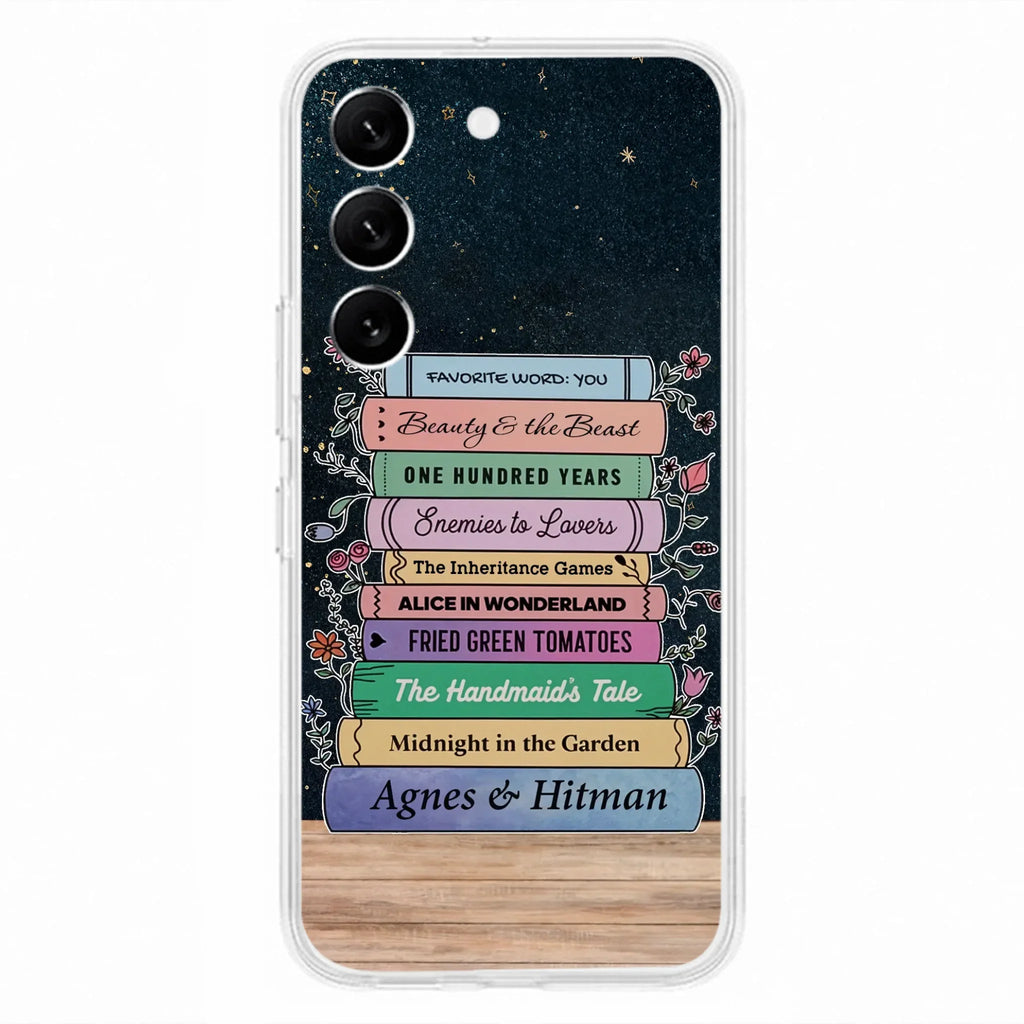 Custom Personalized Reading Book Phone Case For iPhone/ Samsung - Gift Idea For Reading Lover/ Birthday