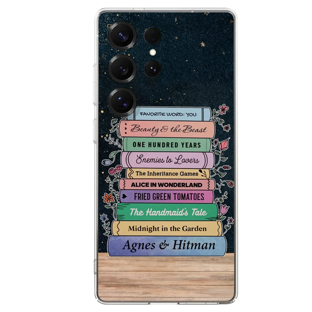 Custom Personalized Reading Book Phone Case For iPhone/ Samsung - Gift Idea For Reading Lover/ Birthday