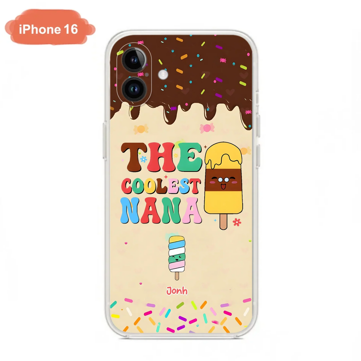 Custom Personalized The Coolest Nana Phone Case - Upto 10 Kids - Mother's Day Gift Idea for Grandma/ Mom - Case for iPhone/ Samsung