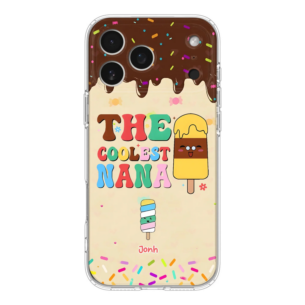 Custom Personalized The Coolest Nana Phone Case - Upto 10 Kids - Mother's Day Gift Idea for Grandma/ Mom - Case for iPhone/ Samsung
