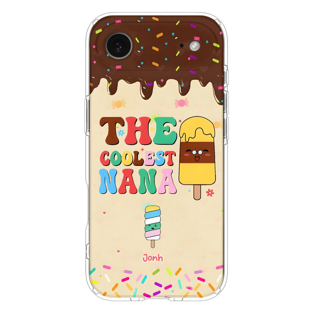 Custom Personalized The Coolest Nana Phone Case - Upto 10 Kids - Mother's Day Gift Idea for Grandma/ Mom - Case for iPhone/ Samsung