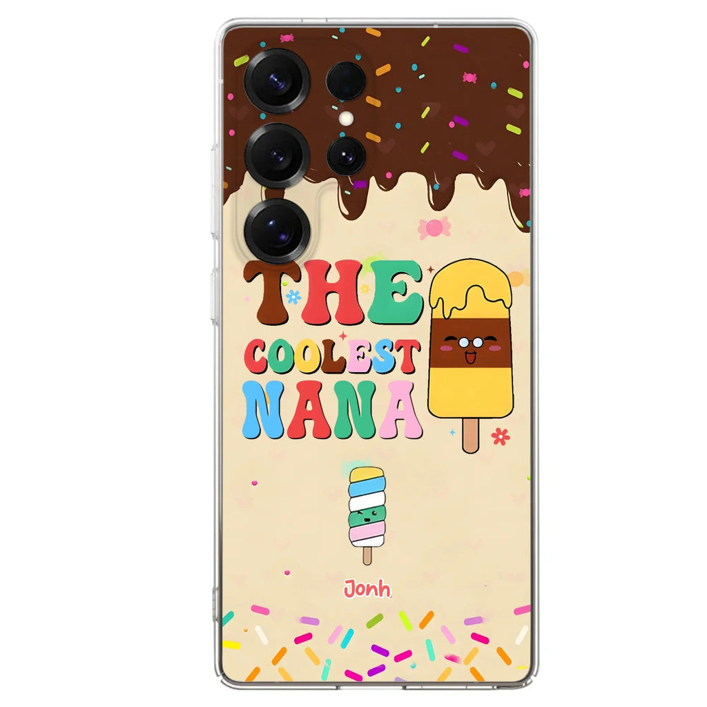 Custom Personalized The Coolest Nana Phone Case - Upto 10 Kids - Mother's Day Gift Idea for Grandma/ Mom - Case for iPhone/ Samsung