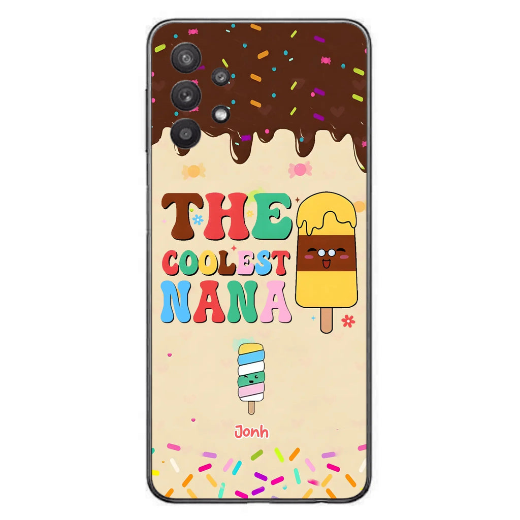 Custom Personalized The Coolest Nana Phone Case - Upto 10 Kids - Mother's Day Gift Idea for Grandma/ Mom - Case for iPhone/ Samsung