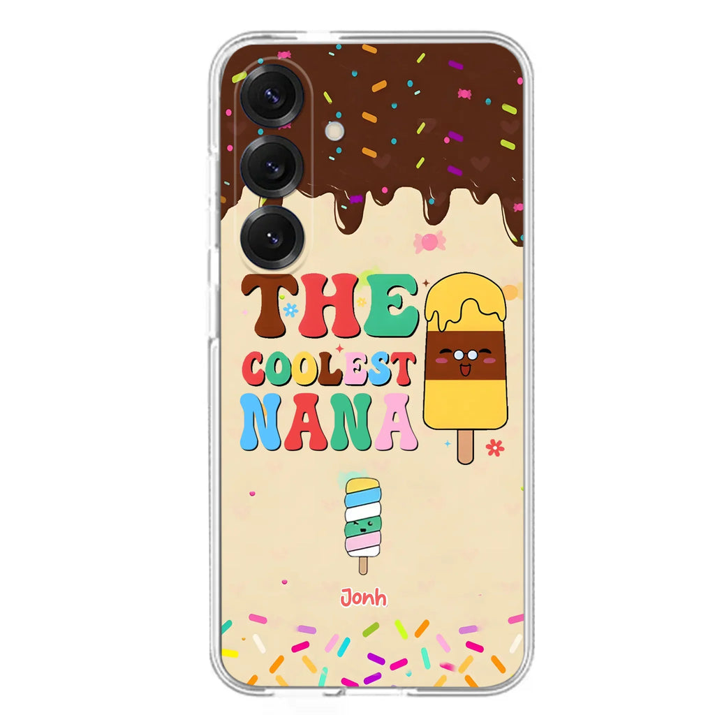 Custom Personalized The Coolest Nana Phone Case - Upto 10 Kids - Mother's Day Gift Idea for Grandma/ Mom - Case for iPhone/ Samsung