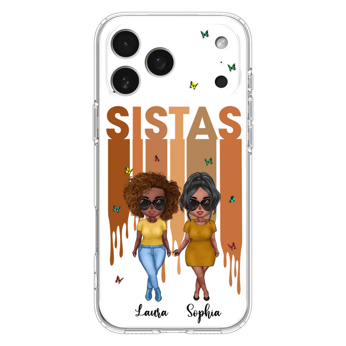 Custom Personalized Best Friends Phone Case - Upto 5 Girls - Gift Idea For Sisters/ Besties - Case For iPhone/Samsung