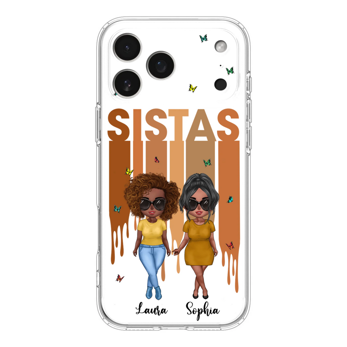 Custom Personalized Best Friends Phone Case - Upto 5 Girls - Gift Idea For Sisters/ Besties - Case For iPhone/Samsung