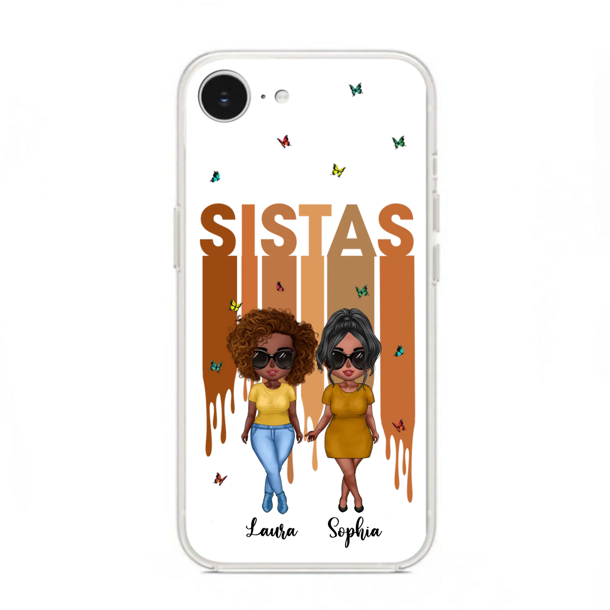 Custom Personalized Best Friends Phone Case - Upto 5 Girls - Gift Idea For Sisters/ Besties - Case For iPhone/Samsung