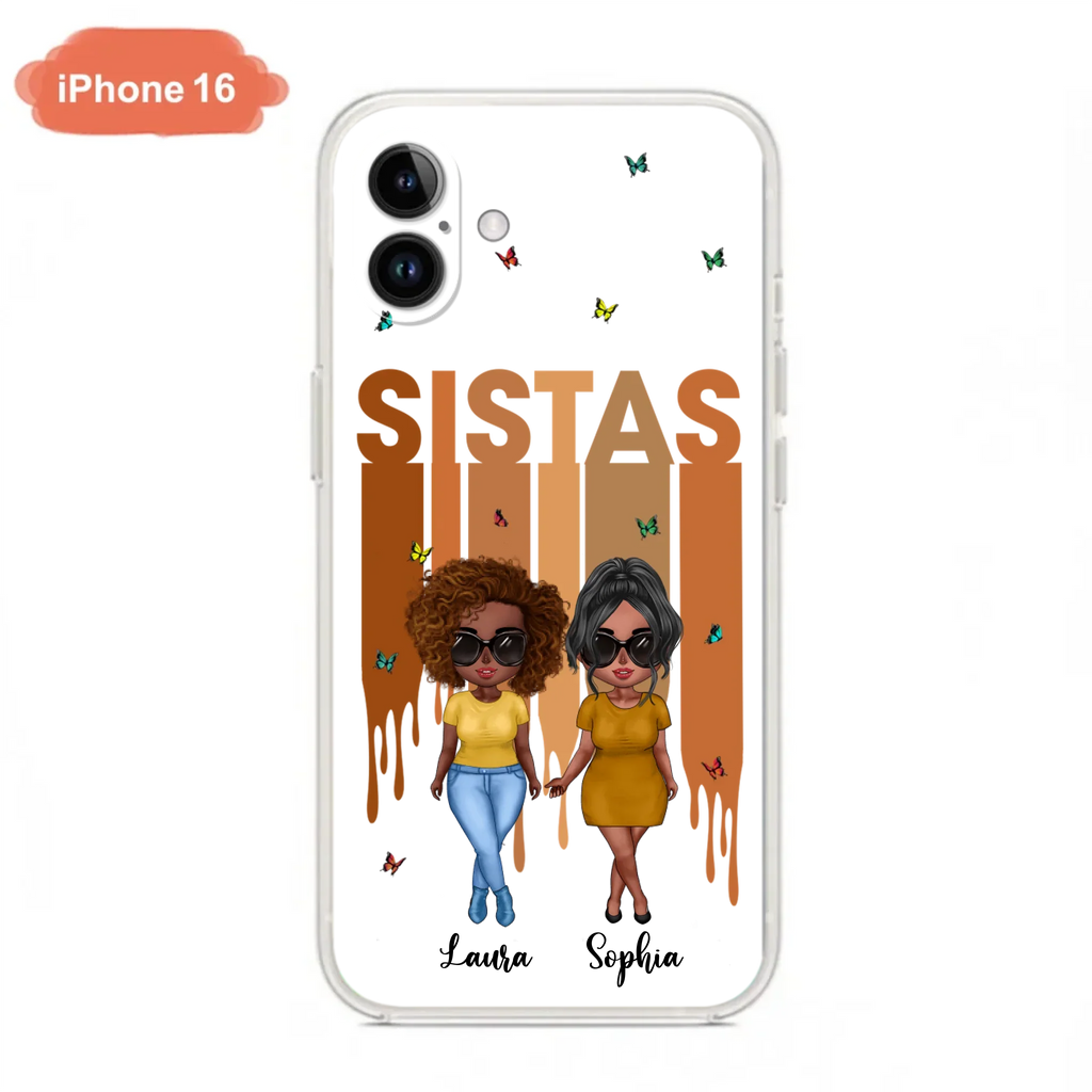 Custom Personalized Best Friends Phone Case - Upto 5 Girls - Gift Idea For Sisters/ Besties - Case For iPhone/Samsung