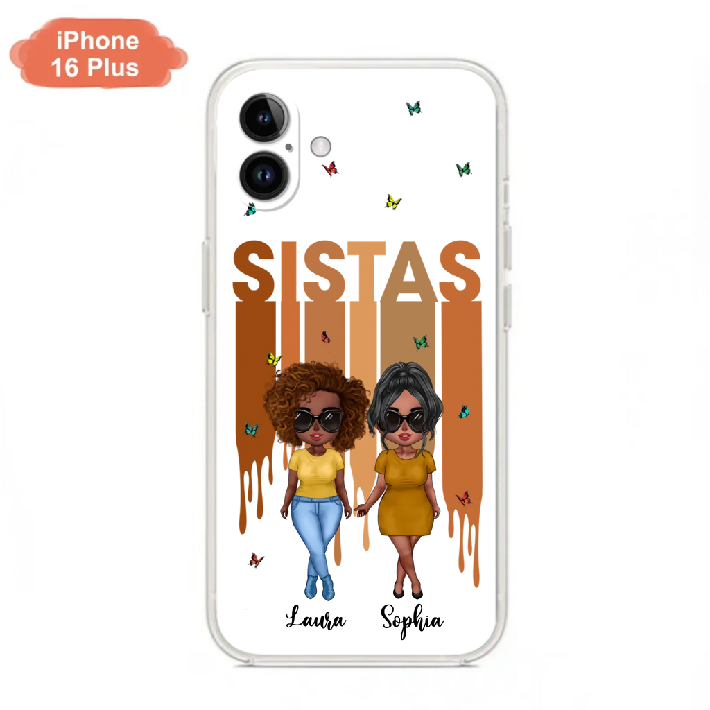 Custom Personalized Best Friends Phone Case - Upto 5 Girls - Gift Idea For Sisters/ Besties - Case For iPhone/Samsung